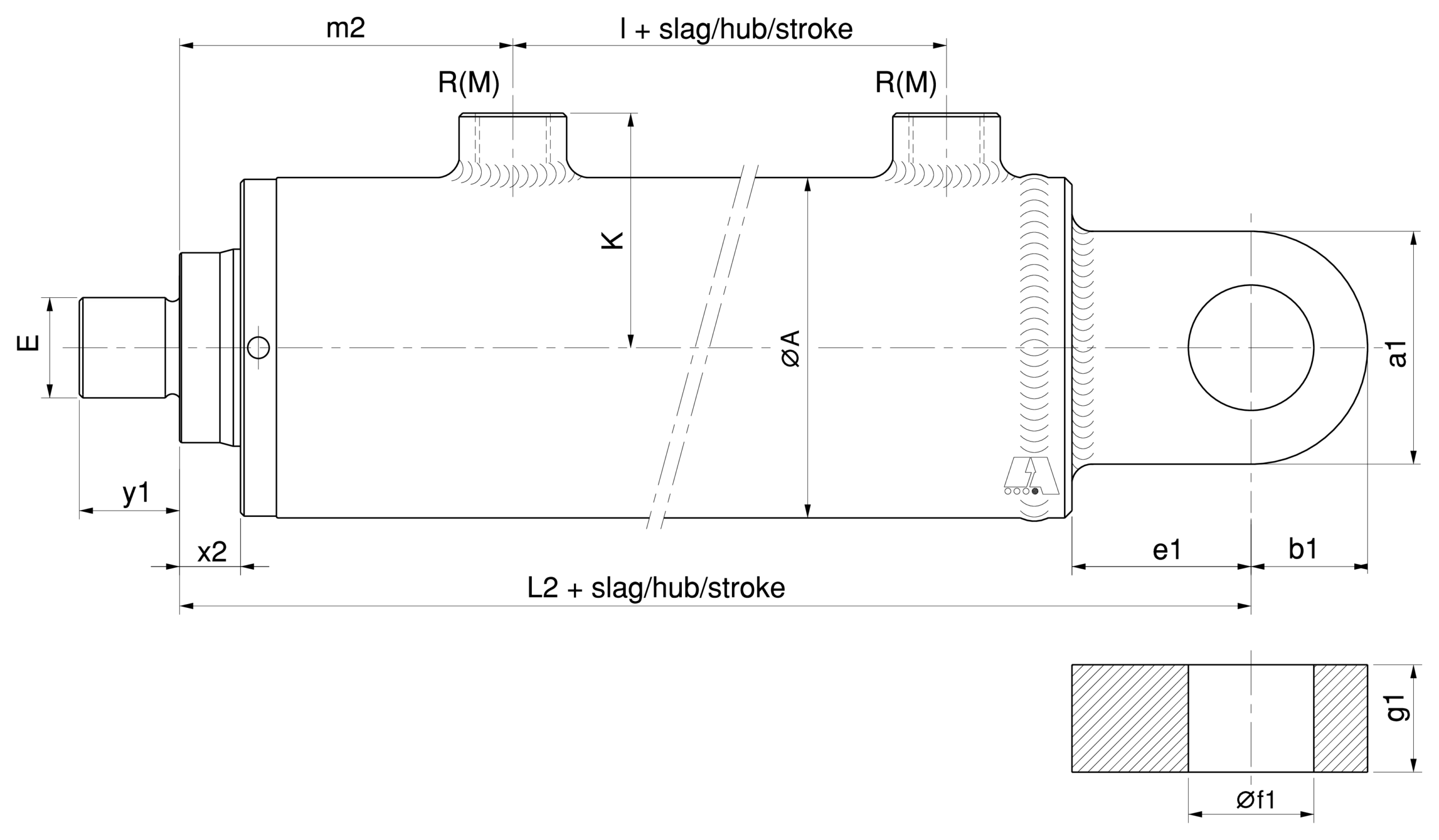 Maattekening ACDB (uitvoering B)